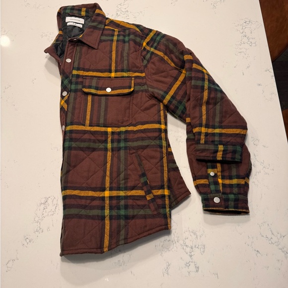Urban Outfitters Other - UO button snap quilted plaid overcoat jacket